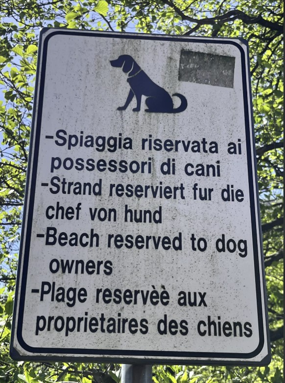 Die lustigsten Fails der Woche: Schild mit Hund